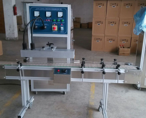 Máy dán màng seal tự động làm mát bằng nước LGYS-2500B (có băng tải)