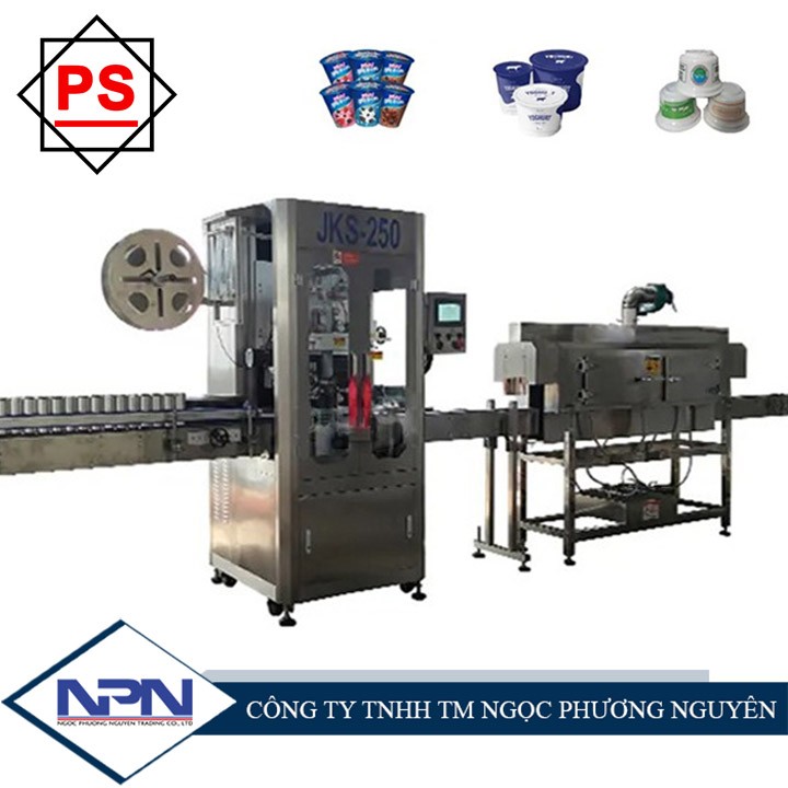 Dây chuyền bọc nhãn màng co cho cốc, chai lọ, trứng, đồ chơi Dây chuyền bọc nhãn màng co cho cốc, chai lọ, trứng, đồ chơi