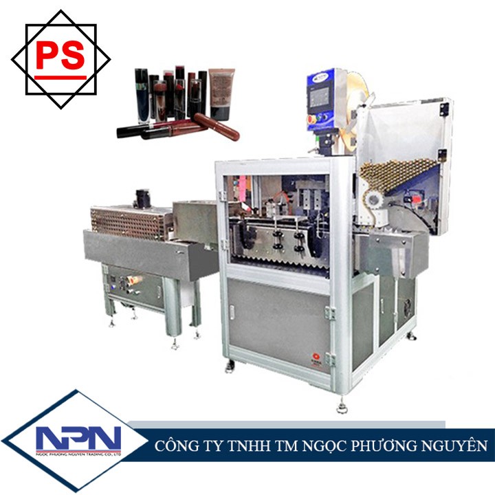 Máy phóng nhãn và co màng tự động Máy phóng nhãn và co màng tự động