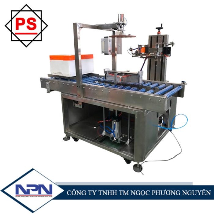 Máy dán băng keo thùng xốp FXJ-600 Máy dán băng keo thùng xốp FXJ-600