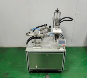 Máy dán băng keo xung quanh hộp bánh kẹo sắt, nhựa, kẽm, giấy