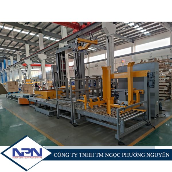Dây chuyền quấn màng pallet tự động