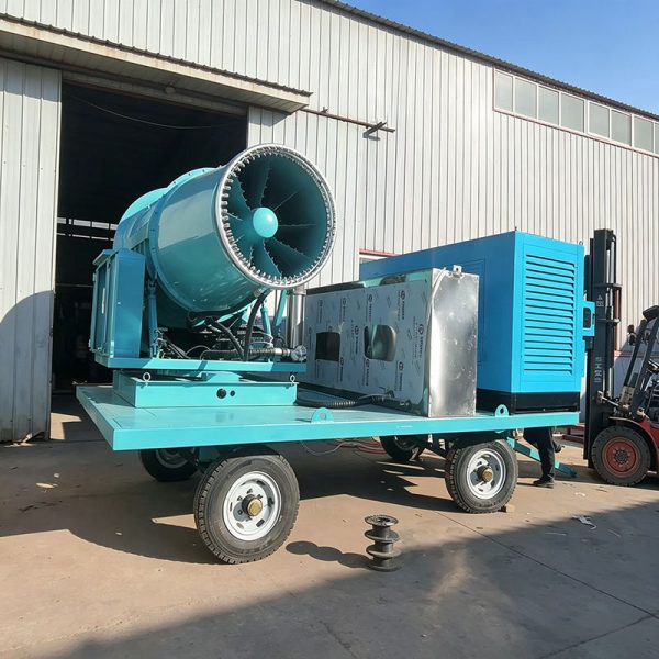Máy phun sương dập bụi công nghiệp di động chạy dầu diesel